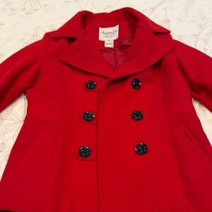 American Rag Bold Red Pea Coat